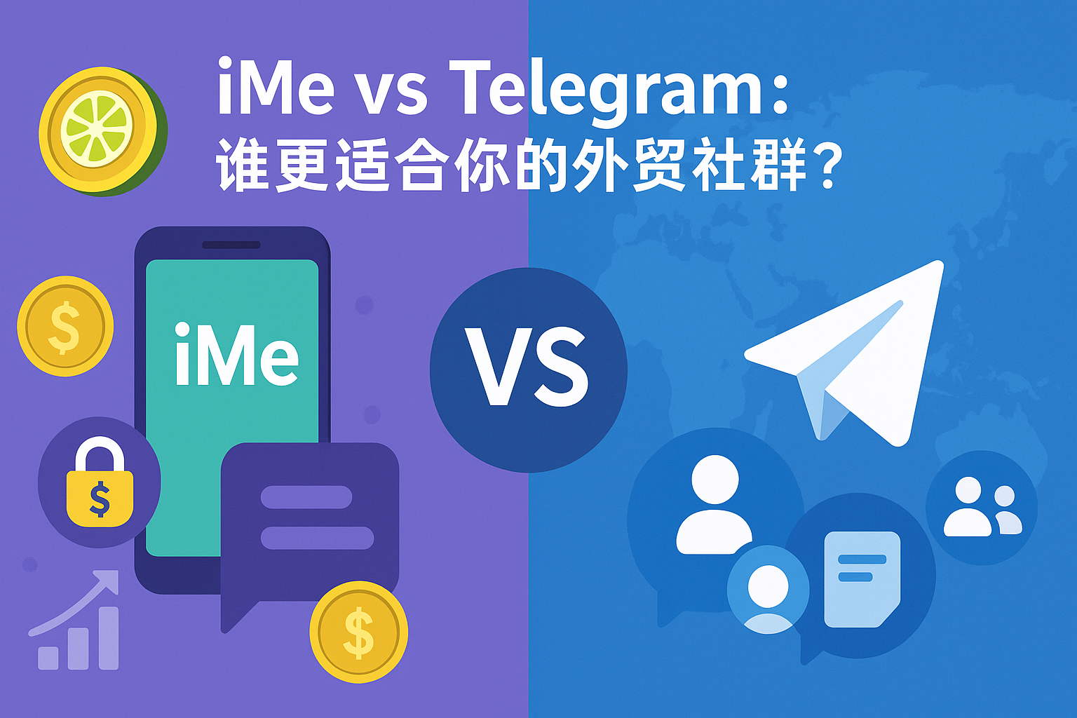 外貿社群管理：iMe與Telegram哪個更合適？